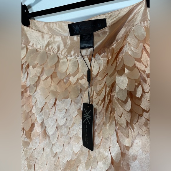 Kardashian Kollection Pink Petal Fringe Skirt - Picture 2 of 6